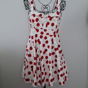Modcloth 🍒 Retro Cherry Red Dress 2X-see notes🍒